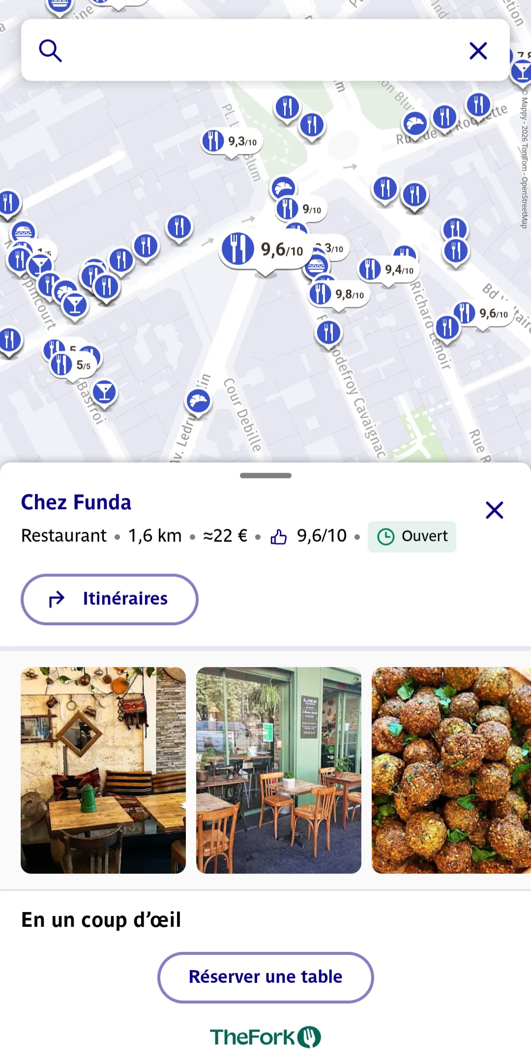 fiche restaurant