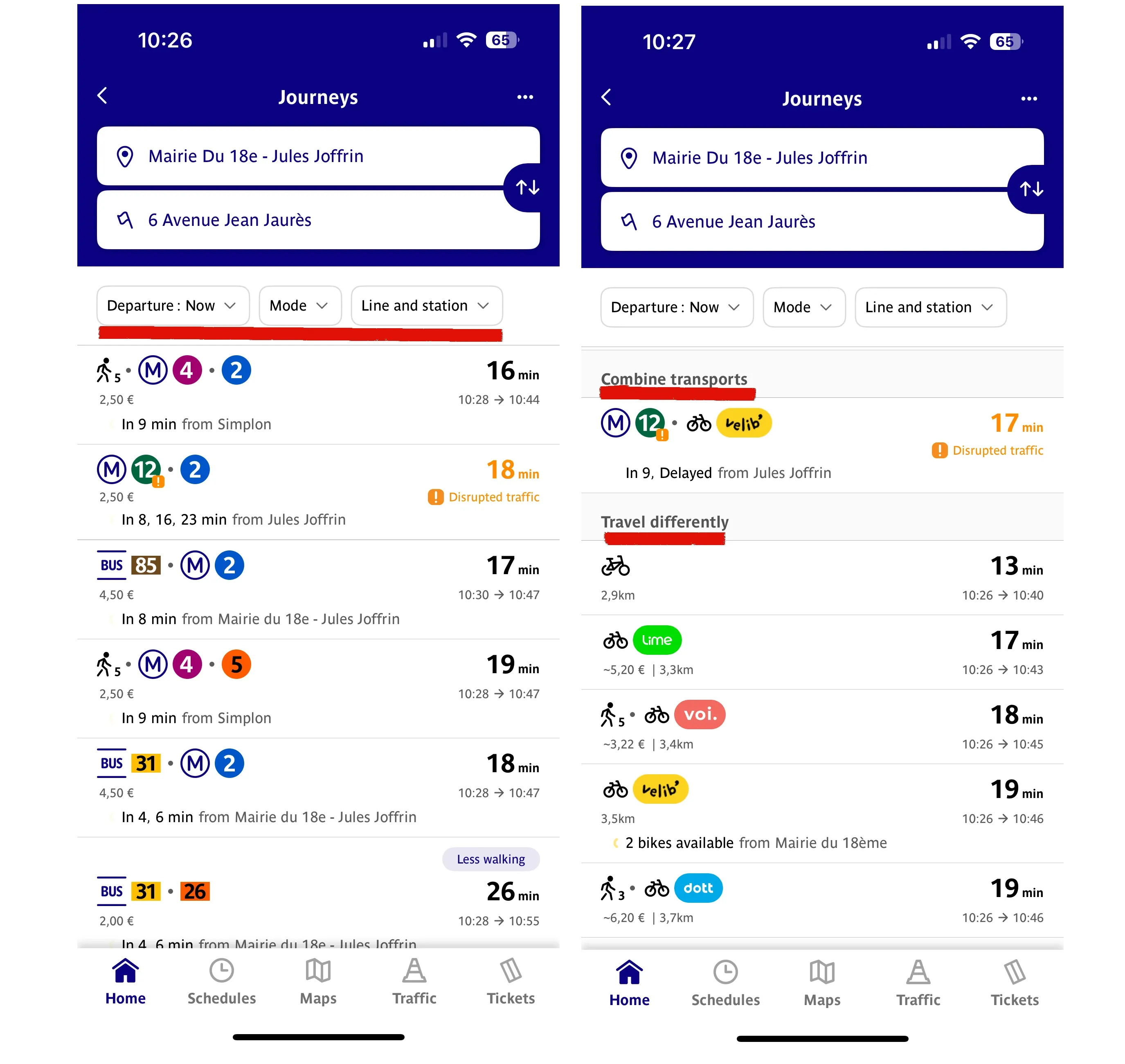 Nouveautés Bonjour RATP