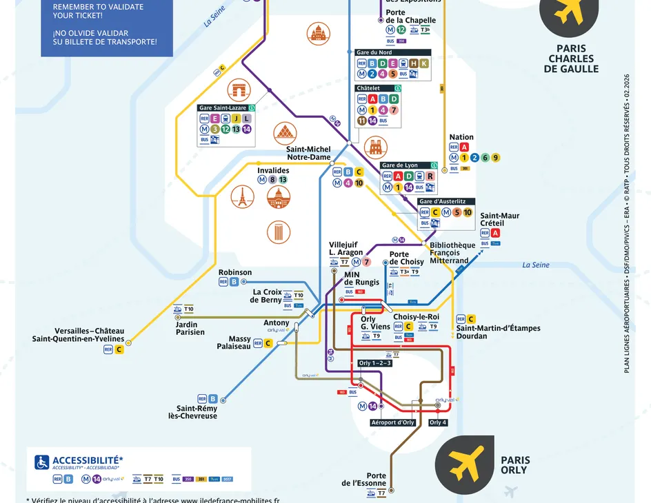 Airports access map