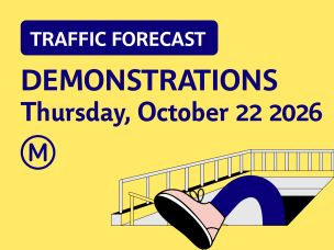 Demonstration on October 22, 2026: station closures