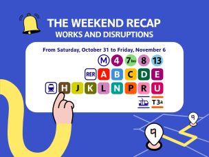 The Weekend Recap: works and disruptions over the next 7 days (October 31 to November 6)