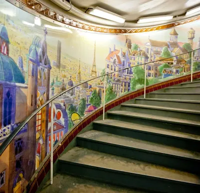 Illustration of the metro station Abbesses
