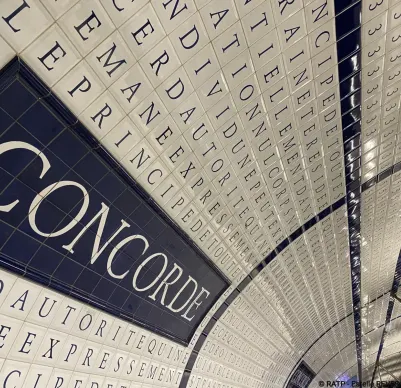 Illustration of the metro station Concorde