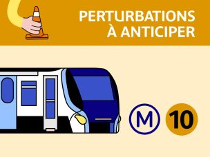 Travaux métro ligne 10 : dates, horaires et alternatives d'octobre à décembre 2026