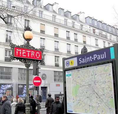 Illustration de la station de métro Saint-Paul (Le Marais)