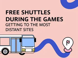 Free shuttles during the games : getting to the most distant sites