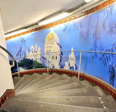 Illustration of the metro station Abbesses