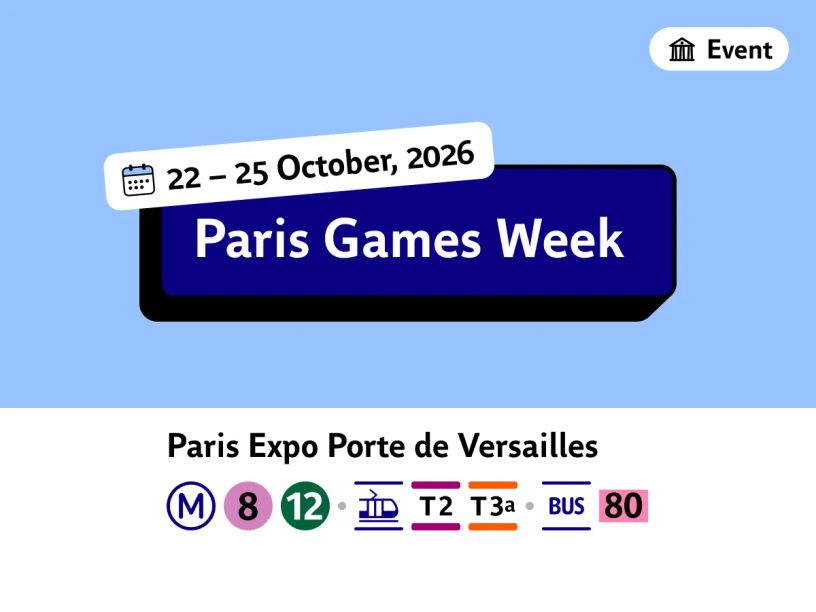 Paris Games Week 2026: dates, opening hours and public transport access
