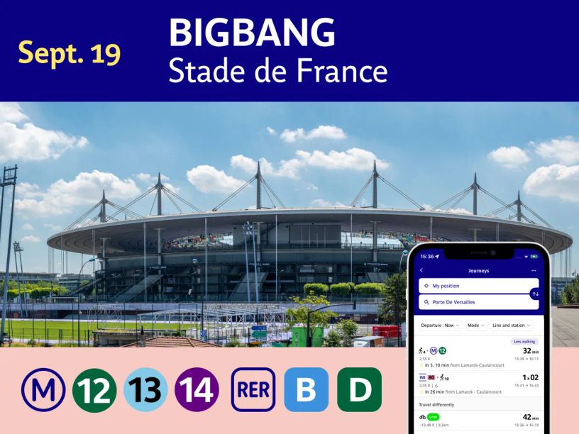 BIGBANG concert at Stade de France: how to get there by public transport?