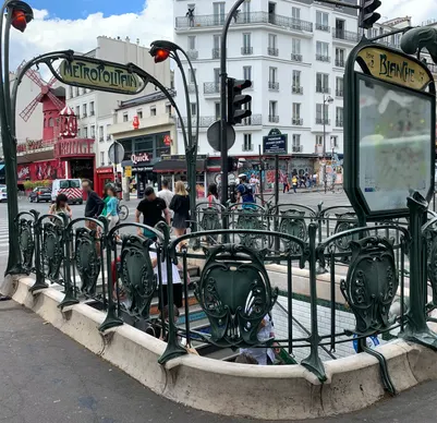 Illustration of the metro station Blanche