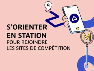 S'orienter en station pour rejoindre les sites de compétition Jeux de Paris 2024