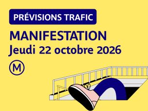 Manifestation le 22 octobre 2026 : fermetures de stations