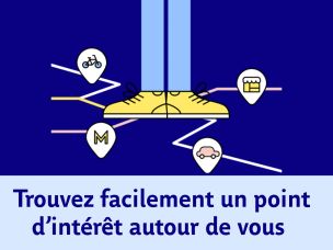 Trouvez facilement un commerce ou service autour de vous sur l'application Bonjour RATP