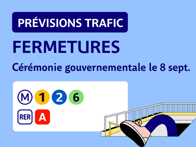 Fermetures - cérémonie gouvernementale le 8 septembre 2026