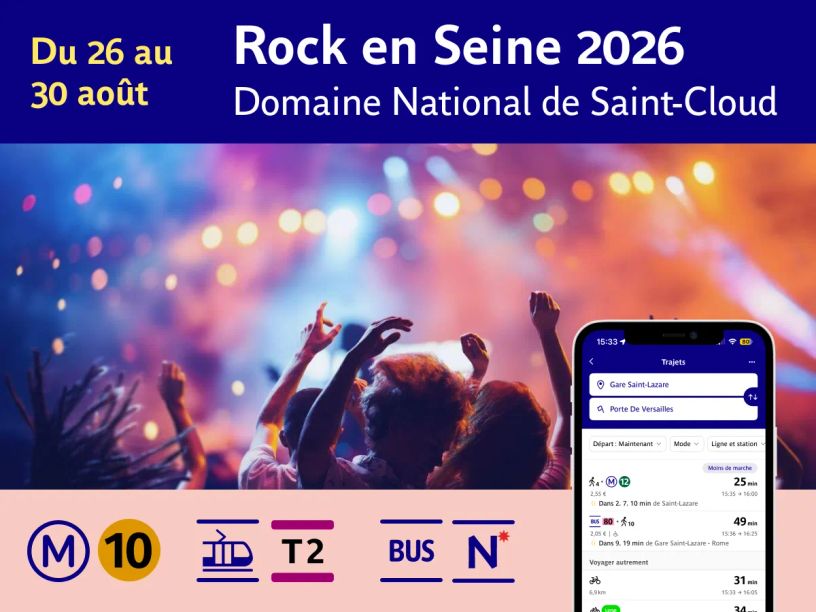 Rock en Seine 2026 : dates, horaires et accès en transports en commun