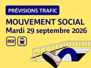Mouvement social mardi 29 septembre 2026 : trafic perturbé sur les RER et Transilien