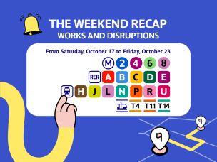 The Weekend Recap: works and disruptions over the next 7 days (October 17 to October 23)