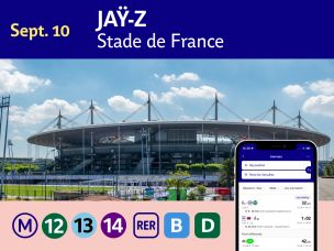 JAŸ-Z concert at Stade de France: how to get there by public transport?