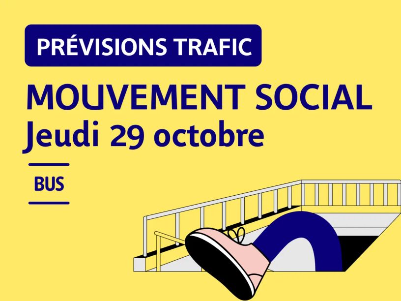 Mouvement social local le jeudi 29 octobre 2026 : lignes de bus perturbées