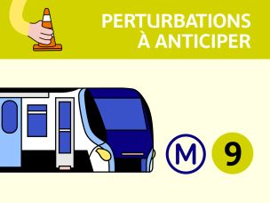 Perturbations à anticiper sur la ligne de métro 9